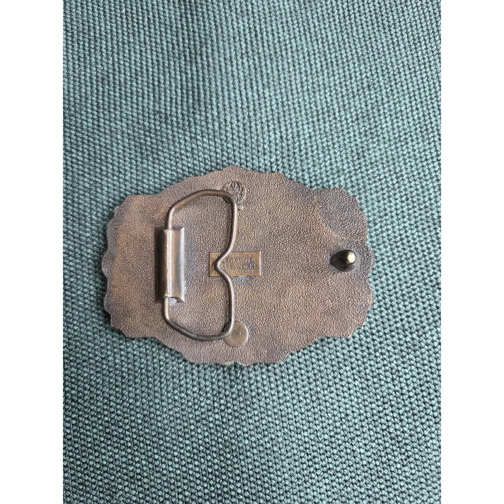 Vintage Bergamot Brass Ford Model A Belt Buckle Bronze Automobile Rare